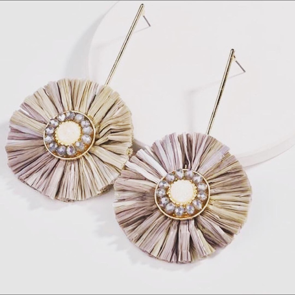 Round Tassel Earring European Earrings